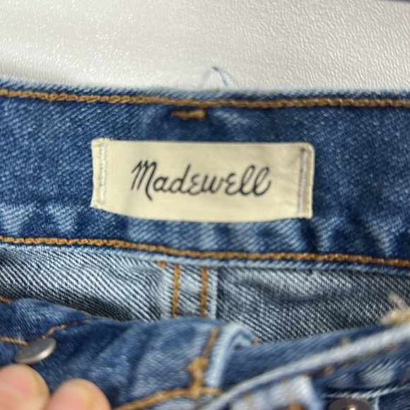 Madewell The MomJean Short size 29. Raw hem Denim Shorts - Picture 3 of 8